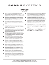 Sanus VISIONMOUNT FLAT PANEL WALL MOUNT-VMPL50 Инструкция по применению