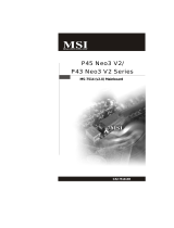 MSI P43 NEO3 V2 Инструкция по применению