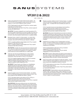 Sanus VISIONMOUNT COMPONENT SHELF-VF2021VF2022 Инструкция по применению
