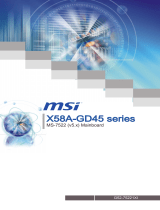 MSI X58A-GD45 Инструкция по применению
