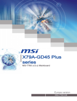 MSI X79A-GD45 Plus Инструкция по применению
