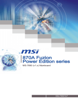 MSI 870A FUZION POWER EDITION Инструкция по применению