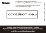 Nikon COOLSHOT 40i GII Руководство пользователя