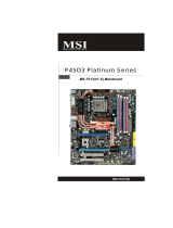MSI P45D3 Platinum Serie Инструкция по применению