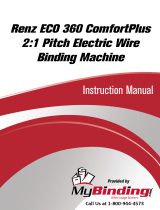 MyBinding Renz ECO 360 ComfortPlus 2:1 Pitch Electric Wire Binding Machine Руководство пользователя