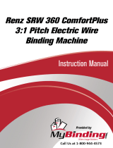 MyBinding Renz SRW 360 ComfortPlus 3:1 Pitch Electric Wire Binding Machine Руководство пользователя