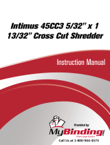 MyBinding Intimus 45CC3 5/32" x 1 13/32" Cross Cut Shredder Руководство пользователя