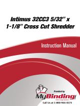 MyBinding Intimus 32CC3 5/32" x 1-1/8" Cross Cut Shredder Руководство пользователя