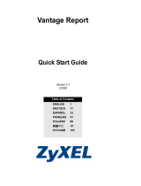 ZyXEL VANTAGE REPORT Инструкция по применению