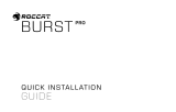 ROCCAT Burst Pro Руководство по быстрой настройке