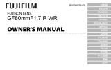Fujifilm GF80mmF1.7 R WR Инструкция по применению