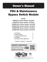 Tripp Lite Owner's Manual - PDU & Maintenance Bypass Switch Module Инструкция по применению