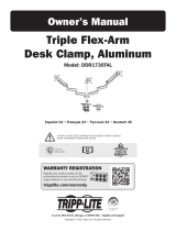 Tripp Lite Owner's Manual - Triple Flex-ArmDesk Clamp, Aluminum - DDR1730TAL Инструкция по применению