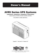 Tripp Lite Owner's Manual AVRX Series UPS Systems Инструкция по применению