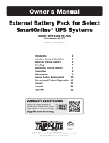 Tripp Lite TRIPP-LITE AG-03F7 External Battery Pack for Select SmartOnline UPS Systems Инструкция по применению