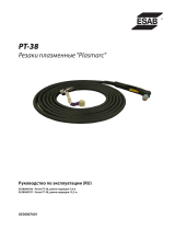 ESAB PT-38 Plasmarc Cutting Torches Руководство пользователя