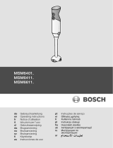 Bosch MS64110 Инструкция по применению