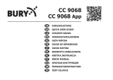BURY CC 9068 Инструкция по применению