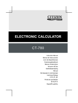 Citizen CT-780 Руководство пользователя