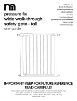 mothercare Pressure Fix Wide Walk Through Safety Gate Tall Руководство пользователя