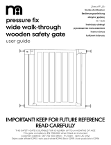 mothercare Pressure Fix Wide Walk Through Wooden Safety Gate Руководство пользователя