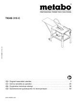 Metabo TKHS 315C 3,10 WNB Инструкция по эксплуатации