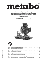 Metabo KS 216 Lasercut Инструкция по эксплуатации