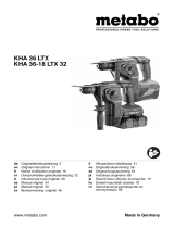 Metabo KHA 36-18 LTX 32 Инструкция по эксплуатации