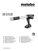 Metabo KPA 18 LTX 600 Инструкция по эксплуатации