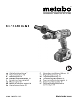 Metabo GB 18 LTX BL Q I Инструкция по эксплуатации