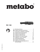Metabo RS 1100 Инструкция по эксплуатации
