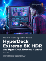 Blackmagic HyperDeck Extreme 8K HDR and HyperDeck Extreme Control  Руководство пользователя