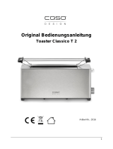 Caso Classico T2 Toaster Инструкция по эксплуатации