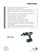 Festool TPC 18/4 5,2/4,0 I-Plus-SCA Инструкция по эксплуатации