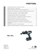 Festool TDC 18/4 I-Basic Инструкция по эксплуатации