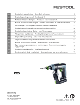 Festool CXS 2,6-Set Инструкция по эксплуатации