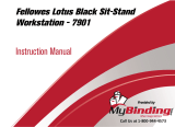 MyBinding Fellowes 7901 Lotus Black Sit Stand Workstation Руководство пользователя