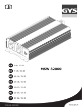 GYS INVERTER MSW82000 - 24V (2000W MODIFIED WAVE) Инструкция по применению