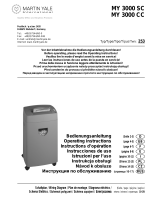 Martin Yale MY 3000 CC Operating Instructions Manual