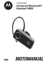 Motorola H680 - Headset - Over-the-ear Руководство пользователя