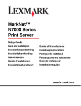 Lexmark MARKNET N7000 PRINT SERVER Инструкция по применению