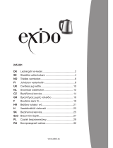 Exido Cordless Jug Kettle 245-061 Руководство пользователя