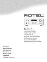 Rotel RA-1572 Silver Инструкция по применению