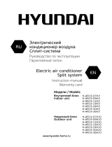 Hyundai H-AR19-12H/I Instruction Manual & Warranty Card