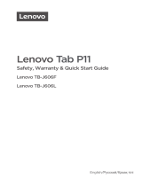 Lenovo Tab P11 TB-J606L (ZA7S0006RU) Руководство пользователя