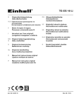 EINHELL PXC TE-OS 18/1 Li Solo (4460713) Руководство пользователя