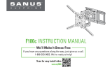 Sanus F180c Руководство пользователя