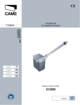 CAME G12000 Series Инструкция по установке