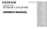Fujifilm XF18mmF1.4 R LM WR Инструкция по применению