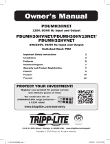 Tripp Lite PDUMH30NET Power Distribution Unit Инструкция по применению